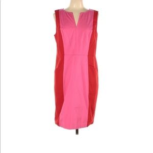 NWT Boden shift dress. Hot pink and red. US 10